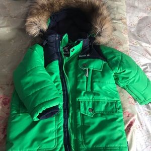 Kamik Linus Boys Parka green and navy